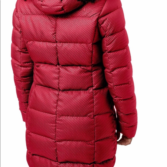 the north face hey mama parkina red